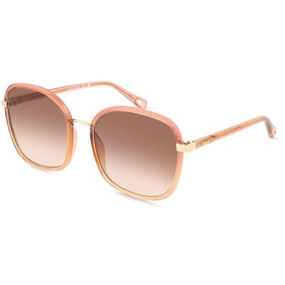 Chloé CH0031S Damen-Sonnenbrille Vollrand Eckig Kunststoff-Gestell, rot Chloé CH0031S Damen-Sonnenbrille Vollrand Eckig Kunststoff-Gestell, rot
