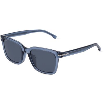 Hugo Boss Boss 1540/F/SK Herren-Sonnenbrille Vollrand Quadratisch Acetat-Gestell, blau Hugo Boss Boss 1540/F/SK Herren-Sonnenbrille Vollrand Quadratisch Acetat-Gestell, blau