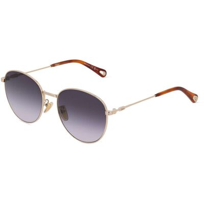 Chloé CH0181SK Damen-Sonnenbrille Vollrand Panto Metall-Gestell, gold Chloé CH0181SK Damen-Sonnenbrille Vollrand Panto Metall-Gestell, gold