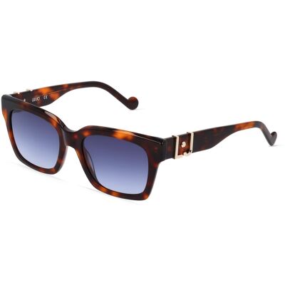 Liu Jo LJ759S Unisex-Sonnenbrille Vollrand Quadratisch Kunststoff-Gestell, braun Liu Jo LJ759S Unisex-Sonnenbrille Vollrand Quadratisch Kunststoff-Gestell, braun