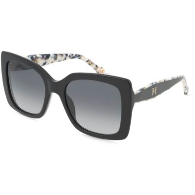 Carolina Herrera 207643 Damen-Sonnenbrille Vollrand Quadratisch Acetat-Gestell, schwarz Carolina Herrera 207643 Damen-Sonnenbrille Vollrand Quadratisch Acetat-Gestell, schwarz