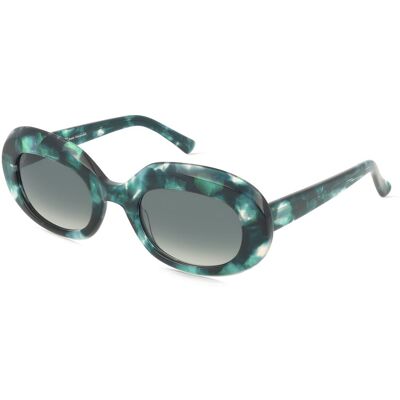 Fielmann MC 650 SUN FA LUCIA Damen-Sonnenbrille Vollrand Oval Acetat Extrudiert-Gestell, grün Fielmann MC 650 SUN FA LUCIA Damen-Sonnenbrille Vollrand Oval Acetat Extrudiert-Gestell, grün
