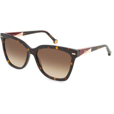 Carolina Herrera HER 0333/S Damen-Sonnenbrille Vollrand Butterfly Acetat-Gestell, braun Carolina Herrera HER 0333/S Damen-Sonnenbrille Vollrand Butterfly Acetat-Gestell, braun
