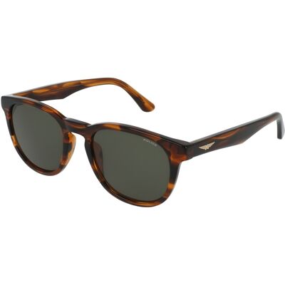 Police SPLP22 Unisex-Sonnenbrille Vollrand Panto Acetat-Gestell, braun Police SPLP22 Unisex-Sonnenbrille Vollrand Panto Acetat-Gestell, braun