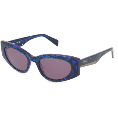 Liu Jo LJ792S Unisex-Sonnenbrille Vollrand Butterfly Acetat-Gestell, blau Liu Jo LJ792S Unisex-Sonnenbrille Vollrand Butterfly Acetat-Gestell, blau