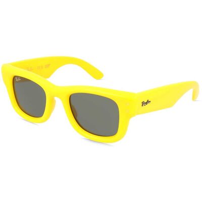 Ray-Ban RB4940 WAYFARER PUFFER Unisex-Sonnenbrille Vollrand Quadratisch Kunststoff-Gestell, gelb Ray-Ban RB4940 WAYFARER PUFFER Unisex-Sonnenbrille Vollrand Quadratisch Kunststoff-Gestell, gelb