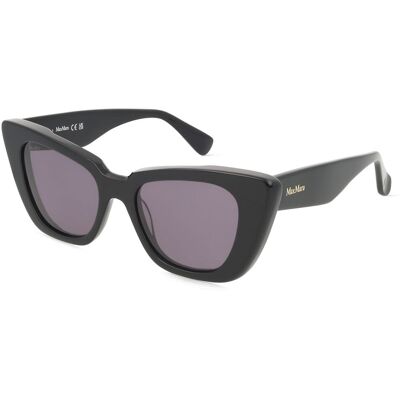 Max Mara MM0099 Unisex-Sonnenbrille Vollrand Butterfly Acetat-Gestell, schwarz Max Mara MM0099 Unisex-Sonnenbrille Vollrand Butterfly Acetat-Gestell, schwarz