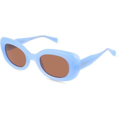 Fielmann MC 625 SUN FA FRIDA Damen-Sonnenbrille Vollrand Oval Propionat-Gestell, blau Fielmann MC 625 SUN FA FRIDA Damen-Sonnenbrille Vollrand Oval Propionat-Gestell, blau