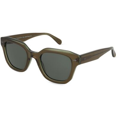 Fielmann LN 063 SUN FA LINO Unisex-Sonnenbrille Vollrand Quadratisch Acetat Extrudiert-Gestell, grün Fielmann LN 063 SUN FA LINO Unisex-Sonnenbrille Vollrand Quadratisch Acetat Extrudiert-Gestell, grün