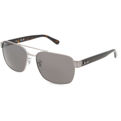 Ray-Ban RB3751 Unisex-Sonnenbrille Vollrand Quadratisch Metall-Gestell, grau Ray-Ban RB3751 Unisex-Sonnenbrille Vollrand Quadratisch Metall-Gestell, grau