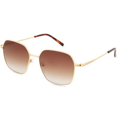 Fielmann BE 020 SUN FA MIA Damen-Sonnenbrille Vollrand Quadratisch Edelstahl-Gestell, gold Fielmann BE 020 SUN FA MIA Damen-Sonnenbrille Vollrand Quadratisch Edelstahl-Gestell, gold