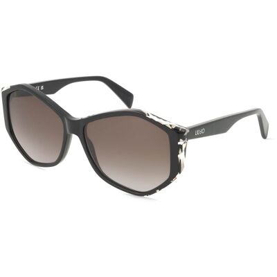 Liu Jo LJ797S Unisex-Sonnenbrille Vollrand Quadratisch Acetat-Gestell, schwarz Liu Jo LJ797S Unisex-Sonnenbrille Vollrand Quadratisch Acetat-Gestell, schwarz