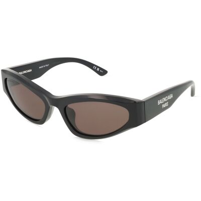 Balenciaga BB0387S Damen-Sonnenbrille Vollrand Geometrisch Acetat-Gestell, schwarz Balenciaga BB0387S Damen-Sonnenbrille Vollrand Geometrisch Acetat-Gestell, schwarz
