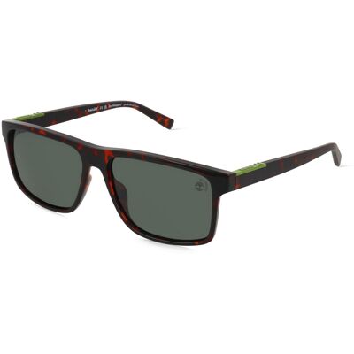 Timberland TB00006 Unisex-Sonnenbrille Vollrand Quadratisch Kunststoff-Gestell, braun Timberland TB00006 Unisex-Sonnenbrille Vollrand Quadratisch Kunststoff-Gestell, braun