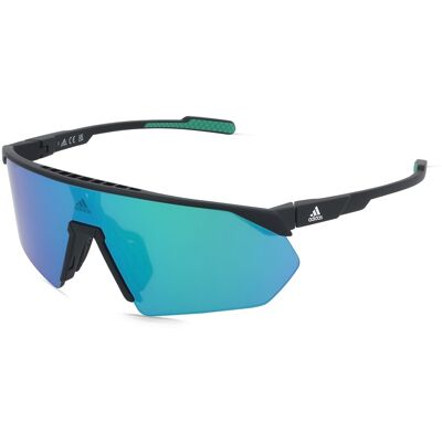 adidas SP0076 Damen-Sonnenbrille Halbrand Monoscheibe Kunststoff-Gestell, schwarz adidas SP0076 Damen-Sonnenbrille Halbrand Monoscheibe Kunststoff-Gestell, schwarz