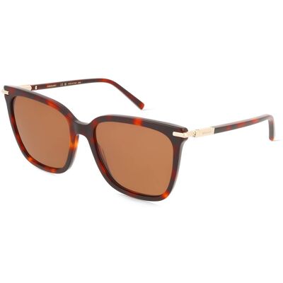 Ferragamo SF2037S Damen-Sonnenbrille Vollrand Butterfly Acetat-Gestell, rot Ferragamo SF2037S Damen-Sonnenbrille Vollrand Butterfly Acetat-Gestell, rot