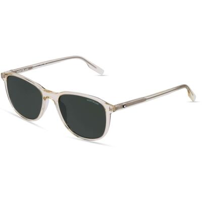 Montblanc MB0149S Herren-Sonnenbrille Vollrand Oval Kunststoff-Gestell, transparent Montblanc MB0149S Herren-Sonnenbrille Vollrand Oval Kunststoff-Gestell, transparent