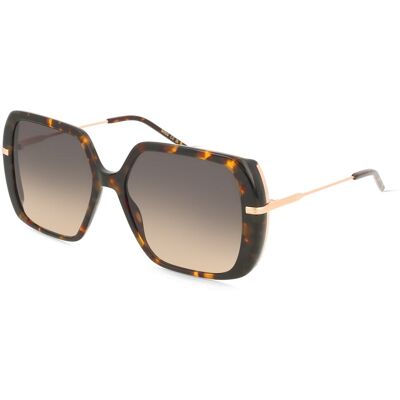 Hugo Boss Boss BOSS 1782/S Damen-Sonnenbrille Vollrand Quadratisch Acetat-Gestell, braun Hugo Boss Boss BOSS 1782/S Damen-Sonnenbrille Vollrand Quadratisch Acetat-Gestell, braun