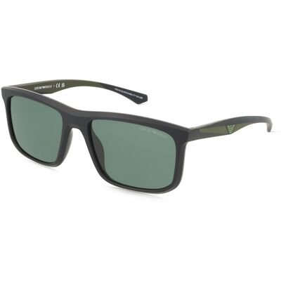 Emporio Armani EA4234U Herren-Sonnenbrille Vollrand Quadratisch Kunststoff-Gestell, schwarz Emporio Armani EA4234U Herren-Sonnenbrille Vollrand Quadratisch Kunststoff-Gestell, schwarz