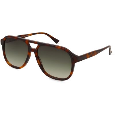 Fielmann LN 066 SUN FA JOHN Unisex-Sonnenbrille Vollrand Pilot Acetat Extrudiert-Gestell, braun Fielmann LN 066 SUN FA JOHN Unisex-Sonnenbrille Vollrand Pilot Acetat Extrudiert-Gestell, braun