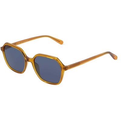 Fielmann ABC 071 SUN FA CHARLIE Unisex-Sonnenbrille Vollrand Quadratisch Acetat Spritzguss-Gestell, orange Fielmann ABC 071 SUN FA CHARLIE Unisex-Sonnenbrille Vollrand Quadratisch Acetat Spritzguss-Gestell, orange