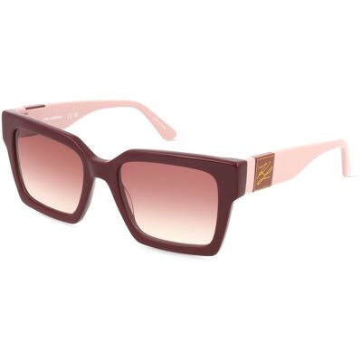 Karl Lagerfeld KL6057S Damen-Sonnenbrille Vollrand Quadratisch Zylonit (Celluloseacetat)-Gestell, rot Karl Lagerfeld KL6057S Damen-Sonnenbrille Vollrand Quadratisch Zylonit (Celluloseacetat)-Gestell, rot