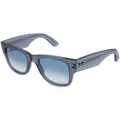 Ray-Ban RB0840SMEGA WAYFARER Unisex-Sonnenbrille Vollrand Quadratisch Kunststoff-Gestell, grau Ray-Ban RB0840SMEGA WAYFARER Unisex-Sonnenbrille Vollrand Quadratisch Kunststoff-Gestell, grau