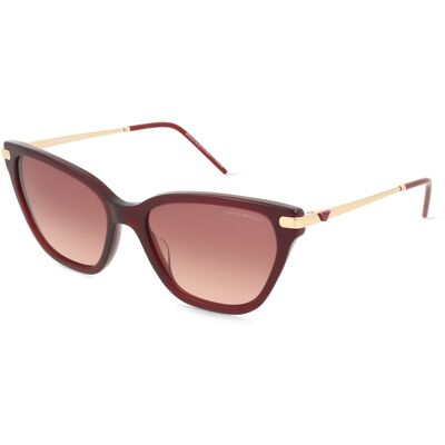 Emporio Armani EA4251 Damen-Sonnenbrille Vollrand Cat Eye Acetat-Gestell, rot Emporio Armani EA4251 Damen-Sonnenbrille Vollrand Cat Eye Acetat-Gestell, rot
