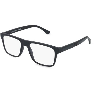 Emporio Armani EA4115 - mit Sonnenclip Herren-Brille inkl. Gläser Vollrand Eckig Kunststoff-Gestell 54/18/145, schwarz Emporio Armani EA4115 - mit Sonnenclip Herren-Brille inkl. Gläser Vollrand Eckig Kunststoff-Gestell 54/18/145, schwarz