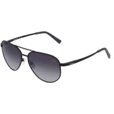 Timberland TB9304 Unisex-Sonnenbrille Vollrand Pilot Metall-Gestell, schwarz Timberland TB9304 Unisex-Sonnenbrille Vollrand Pilot Metall-Gestell, schwarz