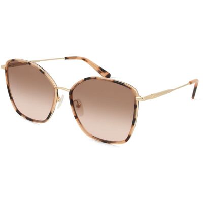 Longchamp LO685S Unisex-Sonnenbrille Vollrand Butterfly Metall-Gestell, braun Longchamp LO685S Unisex-Sonnenbrille Vollrand Butterfly Metall-Gestell, braun