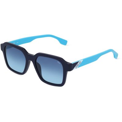 Fila FIASFI458 Unisex-Sonnenbrille Vollrand Quadratisch Kunststoff-Gestell, blau Fila FIASFI458 Unisex-Sonnenbrille Vollrand Quadratisch Kunststoff-Gestell, blau