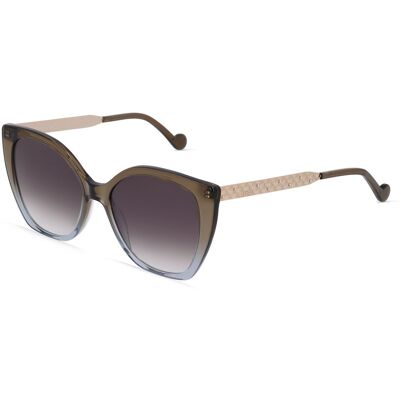 Liu Jo LJ752S Unisex-Sonnenbrille Vollrand Butterfly Kunststoff-Gestell, braun Liu Jo LJ752S Unisex-Sonnenbrille Vollrand Butterfly Kunststoff-Gestell, braun