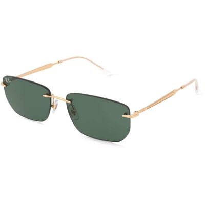 Ray-Ban 0RB3768 Unisex-Sonnenbrille Randlos Geometrisch Metall-Gestell, gold Ray-Ban 0RB3768 Unisex-Sonnenbrille Randlos Geometrisch Metall-Gestell, gold