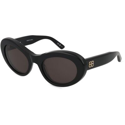 Balenciaga BB0294S Unisex-Sonnenbrille Vollrand Rund Acetat-Gestell, schwarz Balenciaga BB0294S Unisex-Sonnenbrille Vollrand Rund Acetat-Gestell, schwarz