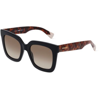 Missoni 0126/S Damen-Sonnenbrille Vollrand Quadratisch Acetat-Gestell, schwarz Missoni 0126/S Damen-Sonnenbrille Vollrand Quadratisch Acetat-Gestell, schwarz