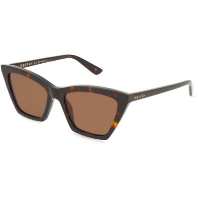 Alexander McQueen AM0536S Damen-Sonnenbrille Vollrand Cat Eye Acetat-Gestell, braun Alexander McQueen AM0536S Damen-Sonnenbrille Vollrand Cat Eye Acetat-Gestell, braun