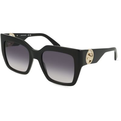 Longchamp LO734S Unisex-Sonnenbrille Vollrand Quadratisch Kunststoff-Gestell, schwarz Longchamp LO734S Unisex-Sonnenbrille Vollrand Quadratisch Kunststoff-Gestell, schwarz