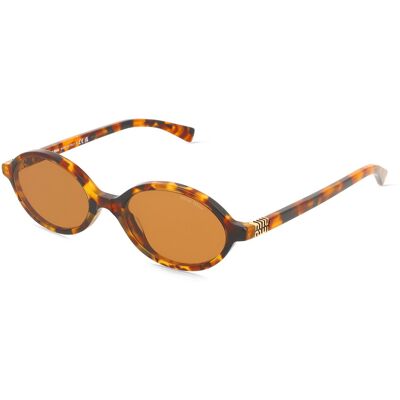 Miu Miu MU 04ZS Damen-Sonnenbrille Vollrand Oval Acetat-Gestell, braun Miu Miu MU 04ZS Damen-Sonnenbrille Vollrand Oval Acetat-Gestell, braun