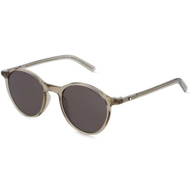 Montblanc MB0324S Herren-Sonnenbrille Vollrand Rund Acetat-Gestell, beige Montblanc MB0324S Herren-Sonnenbrille Vollrand Rund Acetat-Gestell, beige