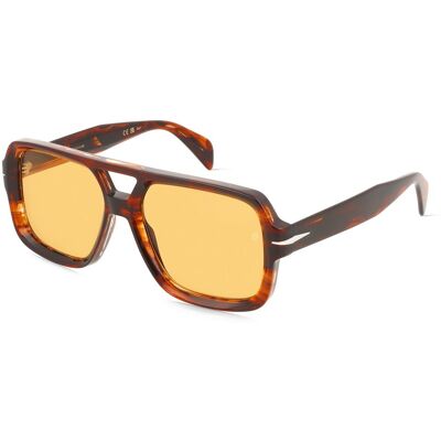 David Beckham DB 7151/S Herren-Sonnenbrille Vollrand Pilot Acetat-Gestell, braun David Beckham DB 7151/S Herren-Sonnenbrille Vollrand Pilot Acetat-Gestell, braun