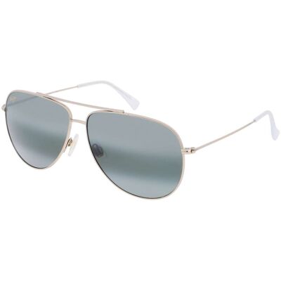 Maui Jim MJ0674S Herren-Sonnenbrille Vollrand Pilot Metall-Gestell, silber Maui Jim MJ0674S Herren-Sonnenbrille Vollrand Pilot Metall-Gestell, silber