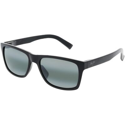 Maui Jim MJ0345S Herren-Sonnenbrille Vollrand Eckig Kunststoff-Gestell, schwarz Maui Jim MJ0345S Herren-Sonnenbrille Vollrand Eckig Kunststoff-Gestell, schwarz