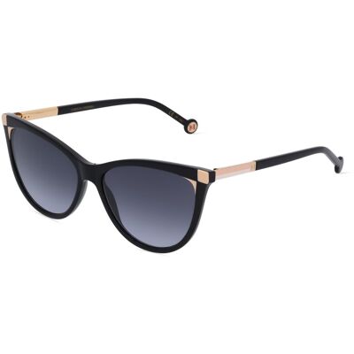 Carolina Herrera HER 0141/S Damen-Sonnenbrille Vollrand Butterfly Acetat-Gestell, schwarz Carolina Herrera HER 0141/S Damen-Sonnenbrille Vollrand Butterfly Acetat-Gestell, schwarz