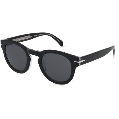 David Beckham DB 7041/S FLAT Herren-Sonnenbrille Vollrand Panto Acetat-Gestell, schwarz David Beckham DB 7041/S FLAT Herren-Sonnenbrille Vollrand Panto Acetat-Gestell, schwarz