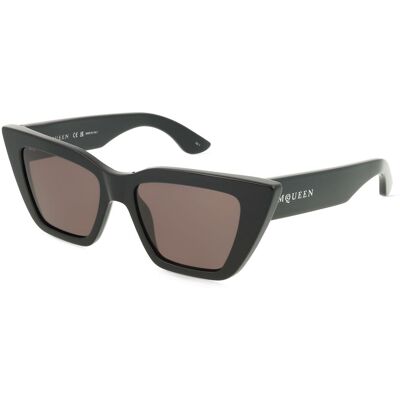 Alexander McQueen AM0507S Damen-Sonnenbrille Vollrand Cat Eye Acetat-Gestell, schwarz Alexander McQueen AM0507S Damen-Sonnenbrille Vollrand Cat Eye Acetat-Gestell, schwarz