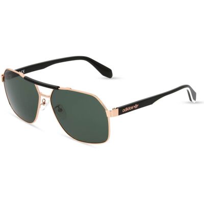 Adidas Originals OR0064 Herren-Sonnenbrille Vollrand Quadratisch Metall-Gestell, gold Adidas Originals OR0064 Herren-Sonnenbrille Vollrand Quadratisch Metall-Gestell, gold