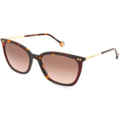 Carolina Herrera HER 0344/S Damen-Sonnenbrille Vollrand Butterfly Acetat-Gestell, braun Carolina Herrera HER 0344/S Damen-Sonnenbrille Vollrand Butterfly Acetat-Gestell, braun