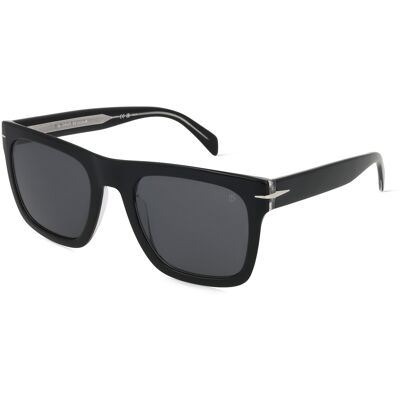 David Beckham DB 7000/S FLAT Herren-Sonnenbrille Vollrand Quadratisch Acetat-Gestell, schwarz David Beckham DB 7000/S FLAT Herren-Sonnenbrille Vollrand Quadratisch Acetat-Gestell, schwarz