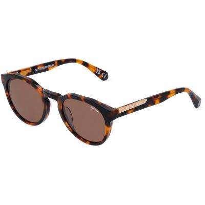 Superdry 5012 Unisex-Sonnenbrille Vollrand Panto Kunststoff-Gestell, braun Superdry 5012 Unisex-Sonnenbrille Vollrand Panto Kunststoff-Gestell, braun